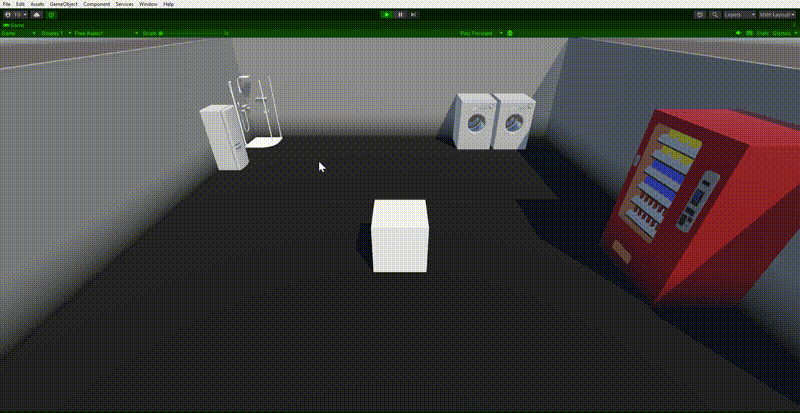 The movement script being written in an editor